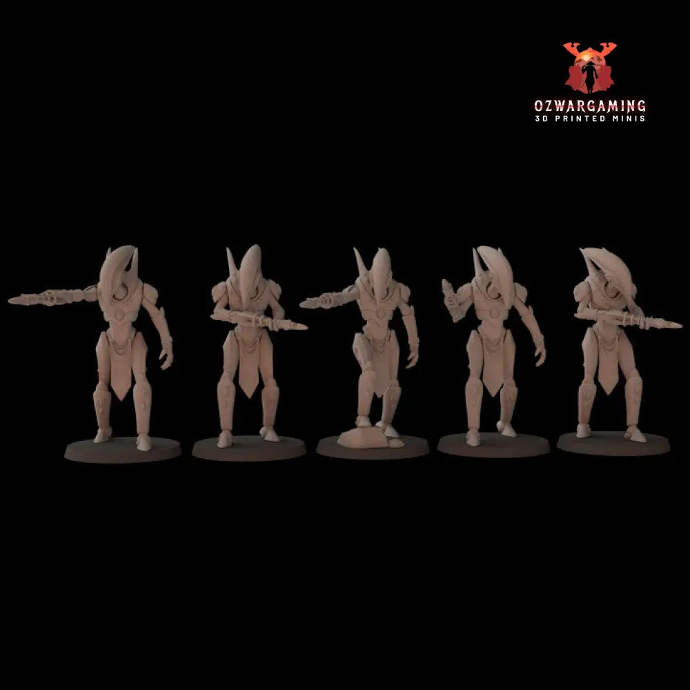 Space Elves Umbral Fighters | Fantasy Cult 32mm Grimdark Wargaming Miniatures Role Playing Miniatures