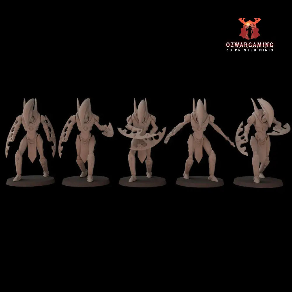 Space Elves Umbral Fighters Melee | Fantasy Cult 32mm Grimdark Wargaming Miniatures Role Playing Miniatures
