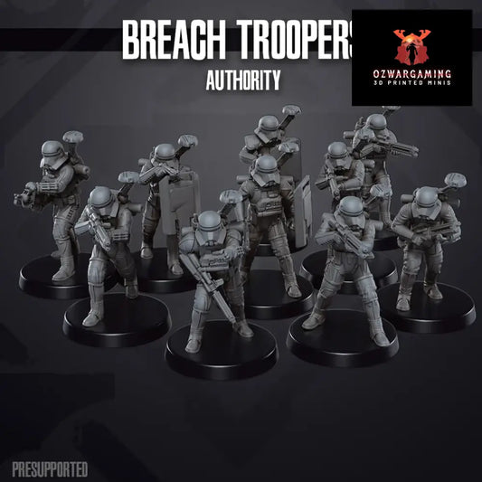 Space Wars: Authority Breach Troopers | Skullforge Studios 32mm Wargaming Miniatures Role Playing Miniatures