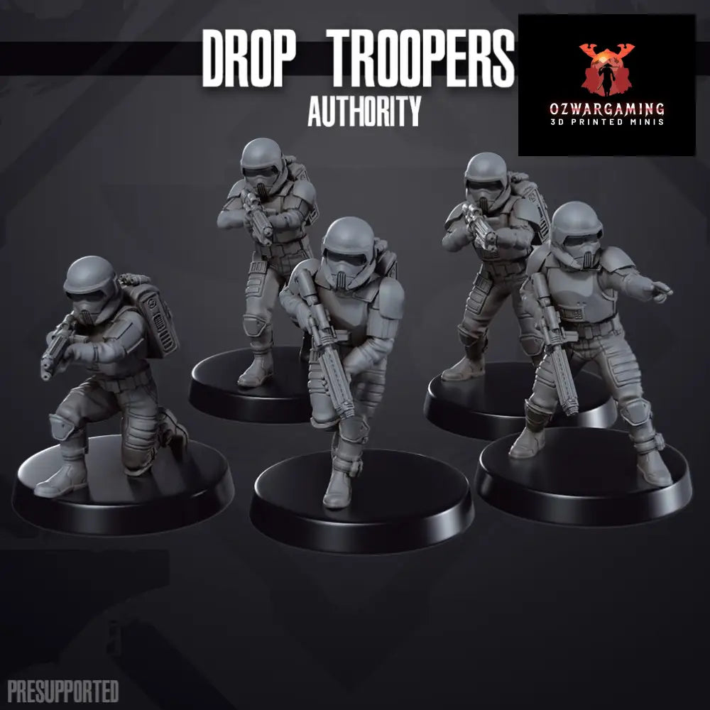 Space Wars: Authority Drop Troopers | Skullforge Studios 32mm Wargaming Miniatures Role Playing Miniatures