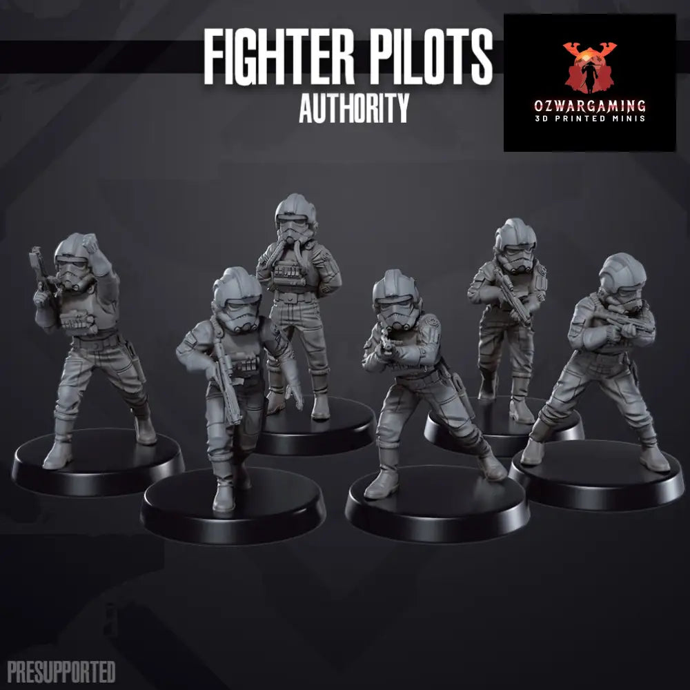 Space Wars: Authority Fighter Pilots | Skullforge Studios 32mm Wargaming Miniatures Role Playing Miniatures