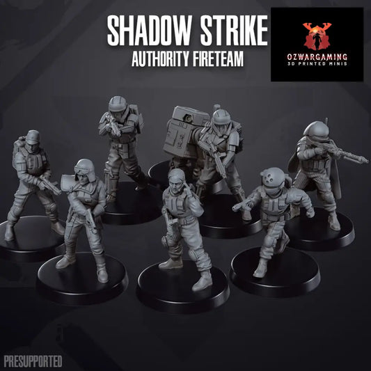 Space Wars: Authority Fireteam Shaow Strike | Skullforge Studios 32mm Wargaming Miniatures Role Playing Miniatures