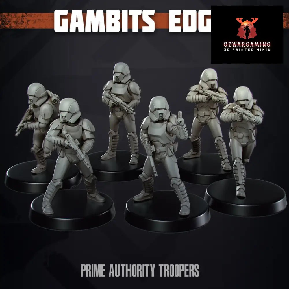 Space Wars: Authority Prime Troopers | Skullforge Studios 32mm Wargaming Miniatures Role Playing Miniatures