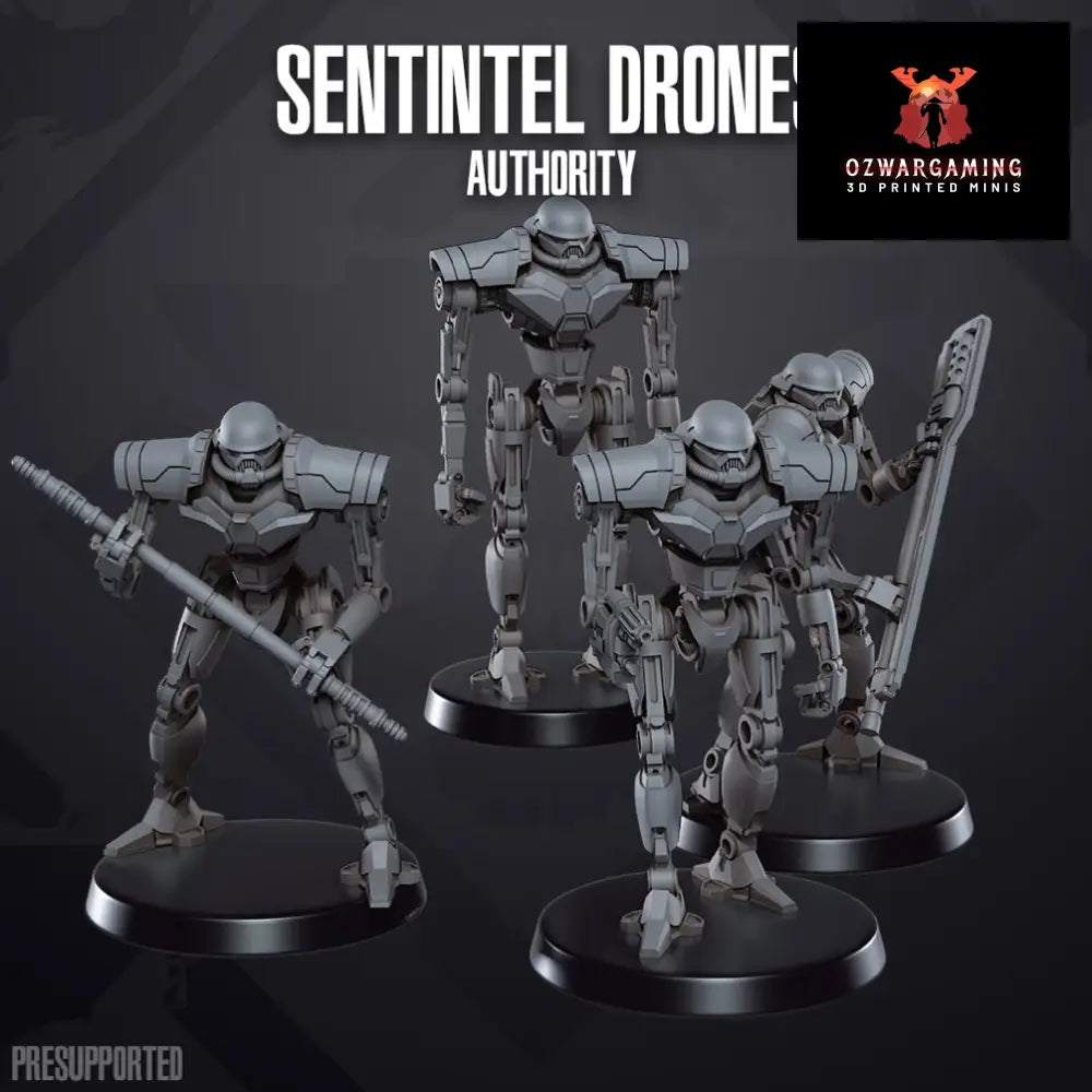 Space Wars: Authority Sentinel Drones | Skullforge Studios 32mm Wargaming Miniatures Role Playing Miniatures