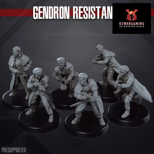 Space Wars: Gendron Resistance | Skullforge Studios 32mm Wargaming Miniatures Role Playing Miniatures