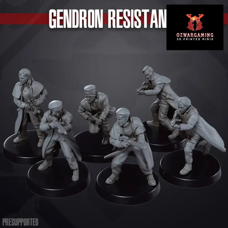 Space Wars: Gendron Resistance | Skullforge Studios 32mm Wargaming Miniatures Role Playing Miniatures