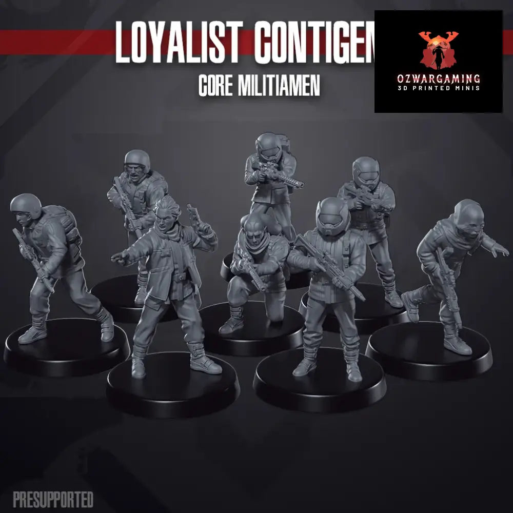 Space Wars: Loyalist Contingent Militia | Skullforge Studios 32mm Wargaming Miniatures Role Playing Miniatures