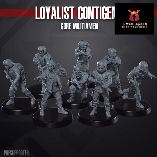 Space Wars: Loyalist Contingent Militia | Skullforge Studios 32mm Wargaming Miniatures Role Playing Miniatures
