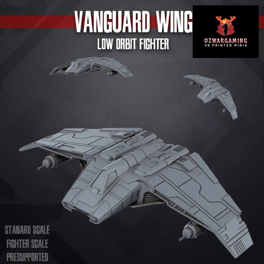 Space Wars: Vanguard Wing Fighter | Skullforge Studios 32mm Wargaming Miniatures Role Playing Miniatures
