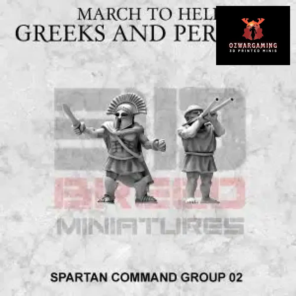 Spartan Command 2 | 3DBreed 15mm Wargaming Miniatures Role Playing Miniatures