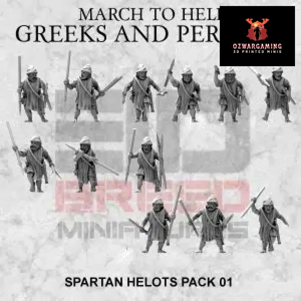 Spartan Helots | 3DBreed 15mm Wargaming Miniatures Role Playing Miniatures