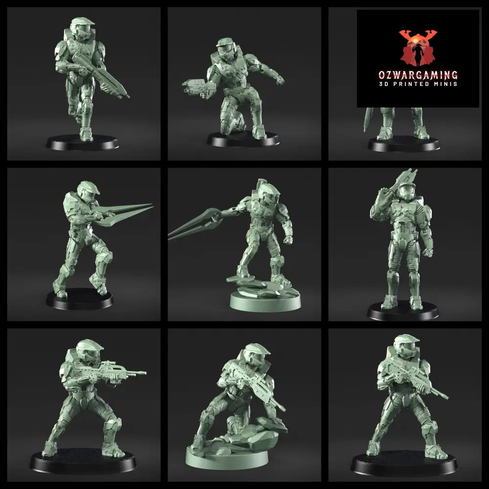 Spartans |Galactic Armory 32mm SCI-FI Wargaming Miniatures Role Playing Miniatures