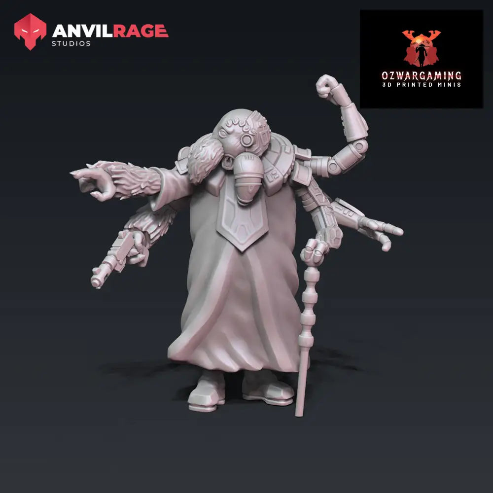 Spider Admiral | Anvilrage Galactic SciFi Miniatures 32mm 1/47 Legion Scale Role Playing Miniatures