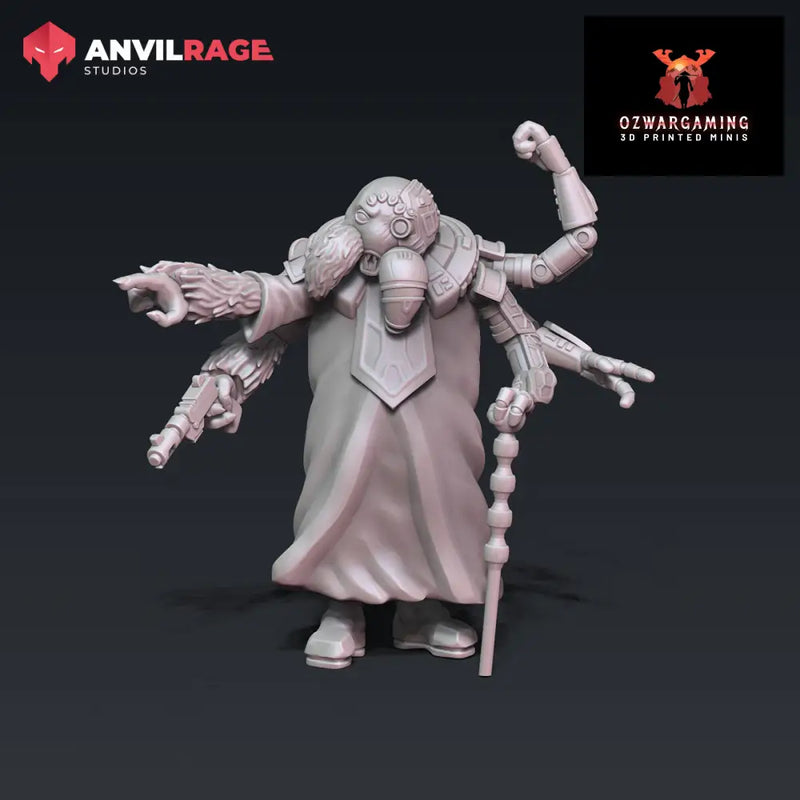Spider Admiral | Anvilrage Galactic SciFi Miniatures 32mm 1/47 Legion Scale Role Playing Miniatures