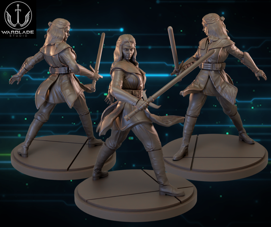 Shatter Scale Avar Kriss | Warblade Studios 40mm Miniatures Role Playing Miniatures
