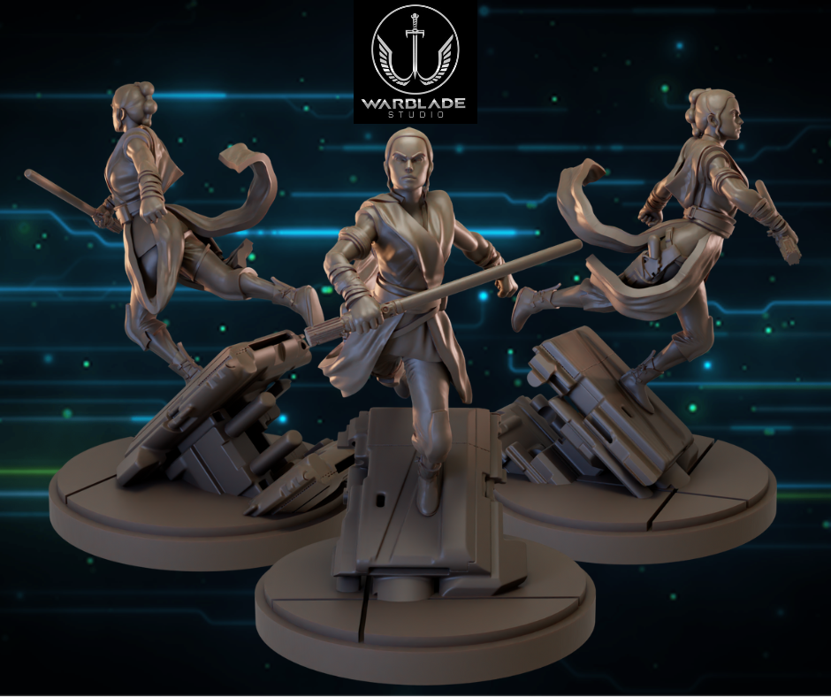 Shatter Scale Rey 2 | Warblade Studios 40mm Miniatures Role Playing Miniatures
