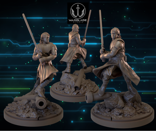 Shatter Scale Anakin Clone Wars | Warblade Studios 40mm Miniatures Role Playing Miniatures