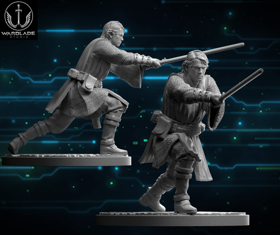 Shatter Scale Anakin 2 | Warblade Studios 40mm Miniatures Role Playing Miniatures