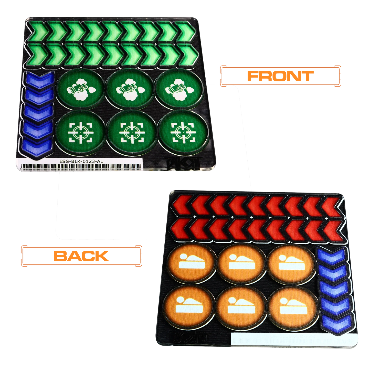 Starter Set Token Sheet (Acrylic) - Blkout