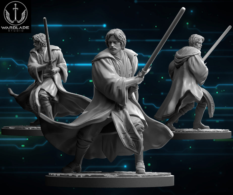 Shatter Scale Stellan Gios | Warblade Studios 40mm Miniatures Role Playing Miniatures