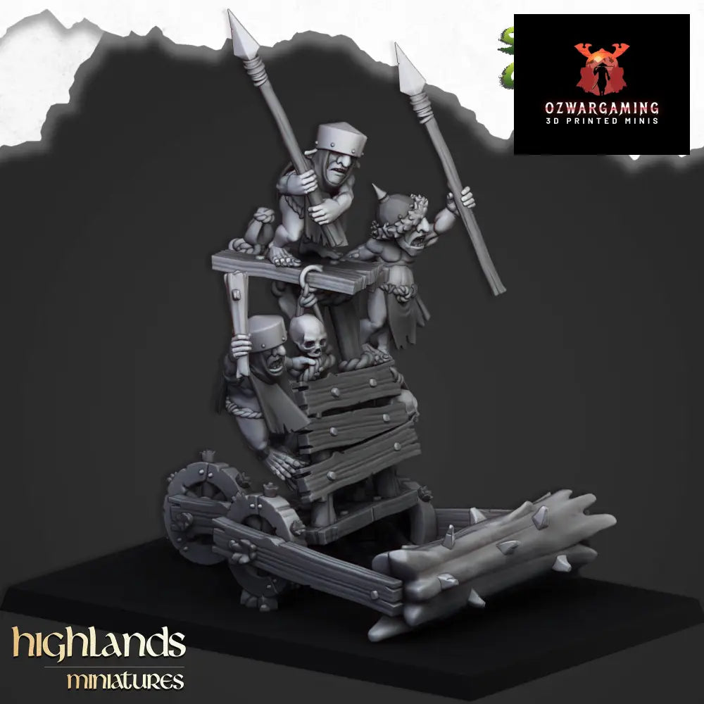 Steppe Goblor Roller | Highlands Miniatures 28/32mm Fantasy Wargaming Miniatures Role Playing Miniatures