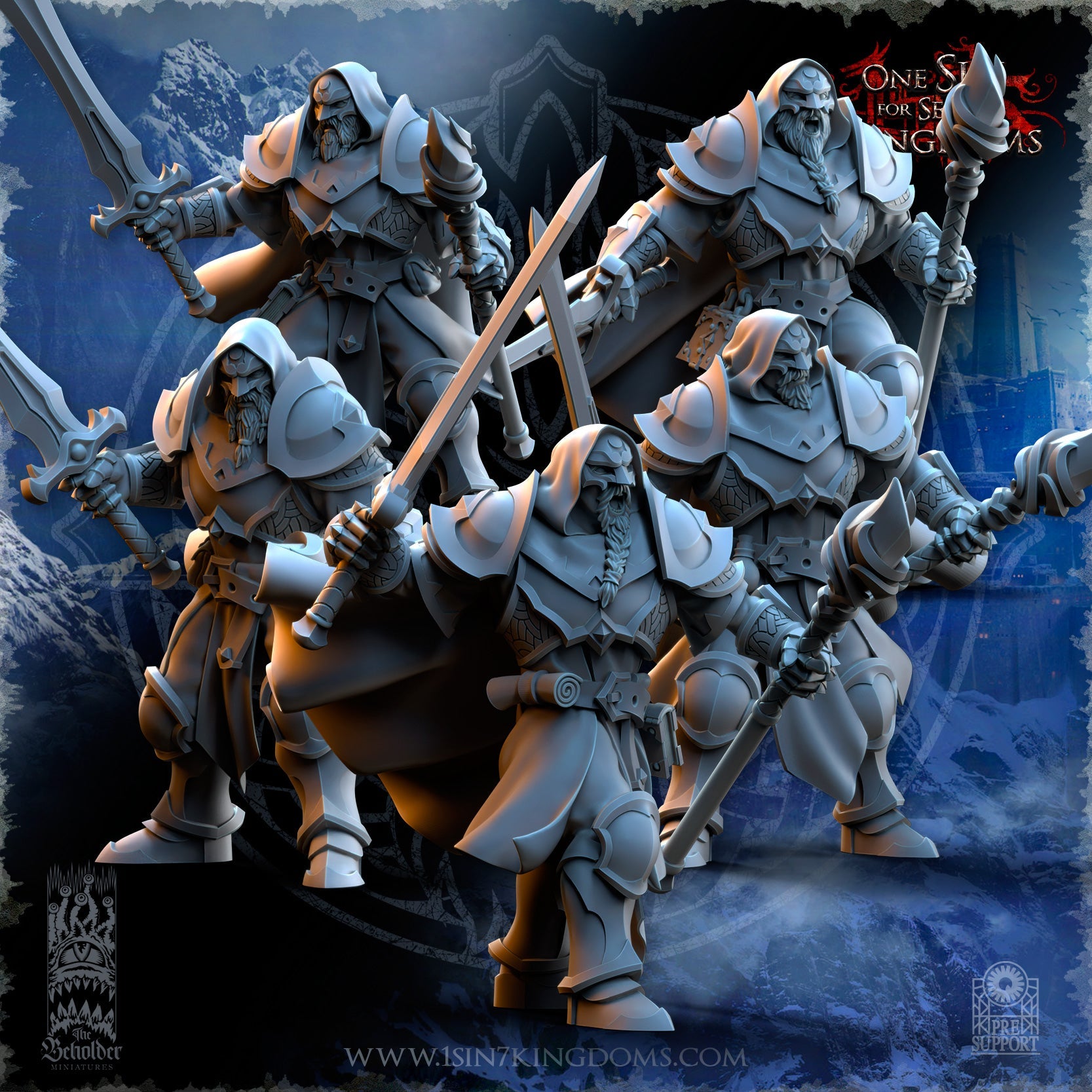 Stormwolves Moonhowlers Dual Wield | The Beholder Miniatures 28/32mm Fantasy Wargaming Miniatures