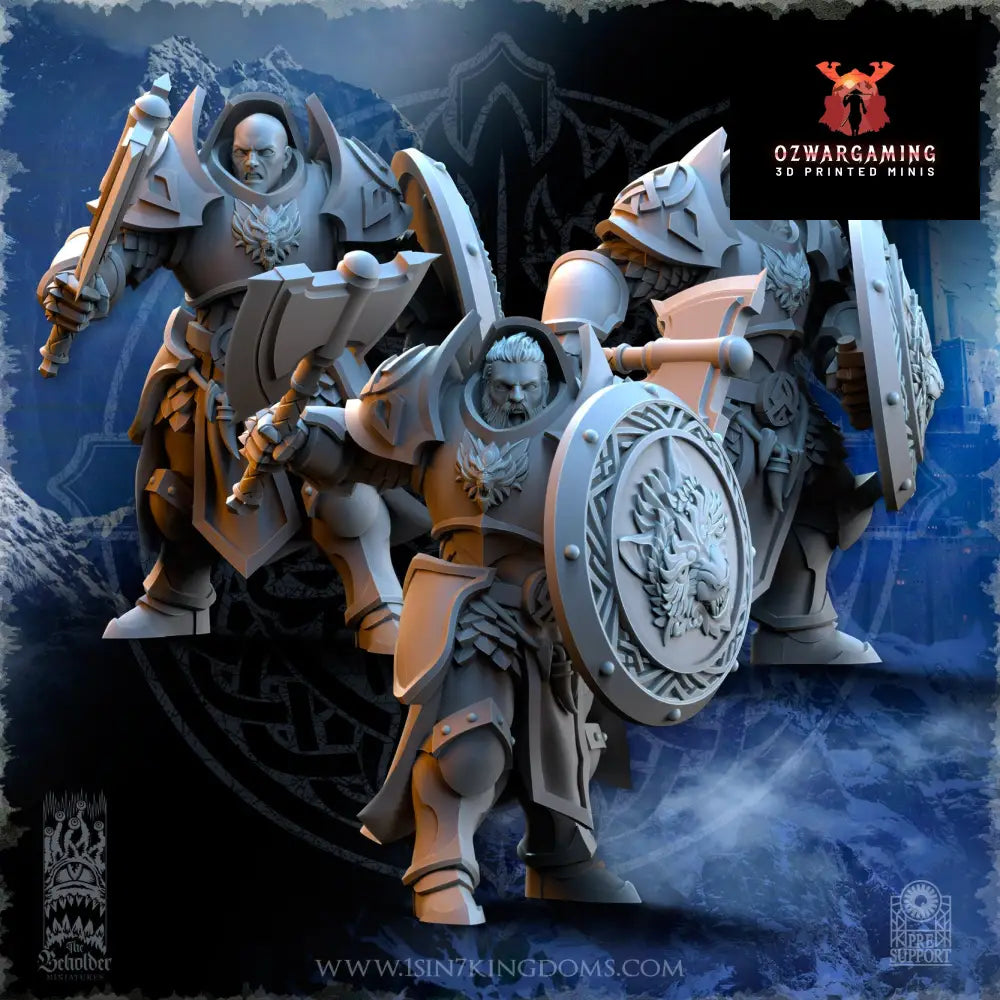 Stormwolves Punishers with Axe | The Beholder Miniatures 28/32mm Fantasy Wargaming Miniatures