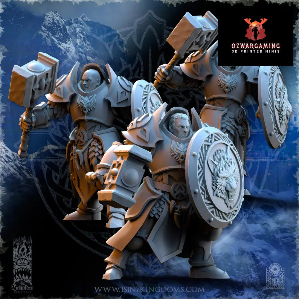 Stormwolves Punishers with Hammer | The Beholder Miniatures 28/32mm Fantasy Wargaming Miniatures
