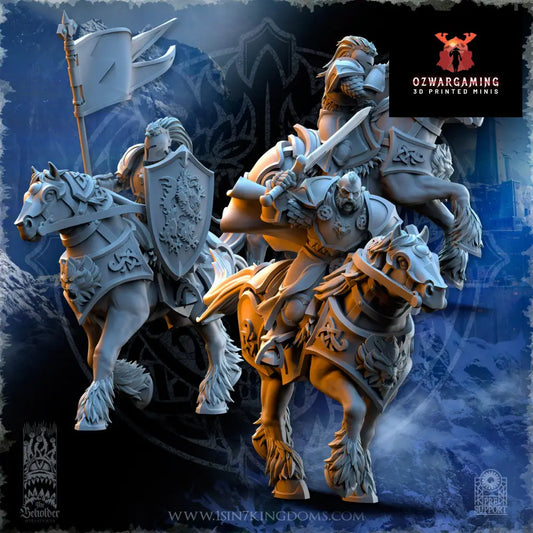 Stormwolves Stormknights Cavalry | The Beholder Miniatures 28/32mm Fantasy Wargaming Miniatures