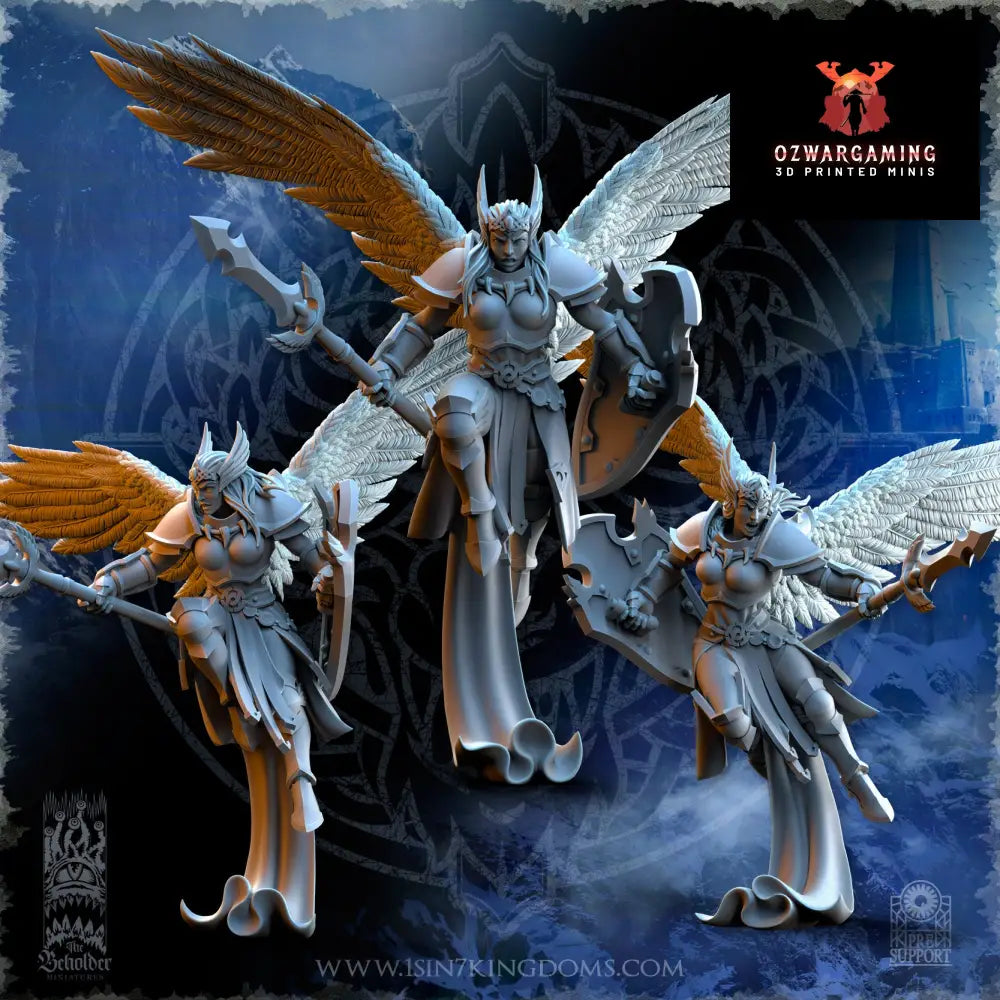Stormwolves Valkyries Elite Guard | The Beholder Miniatures 28/32mm Fantasy Wargaming Miniatures