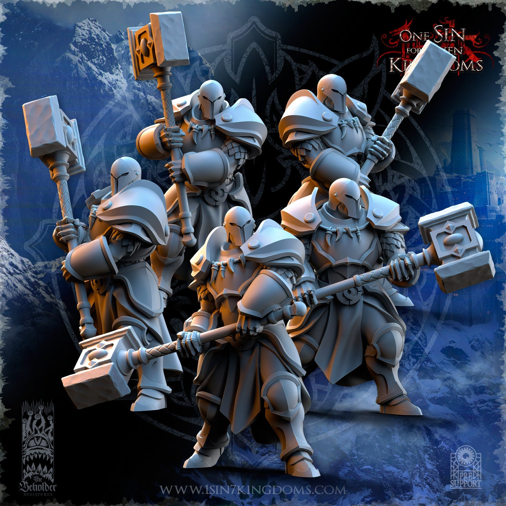 Stormwolves Sunderers Hammer | The Beholder Miniatures 28/32mm Fantasy Wargaming Miniatures