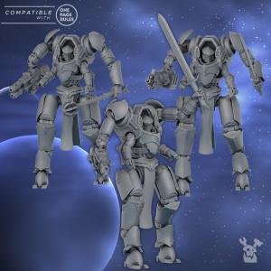 Silver Moon Exo Suit Squad | DakkaDakka.store Grimdark Wargaming Miniatures Role Playing Miniatures