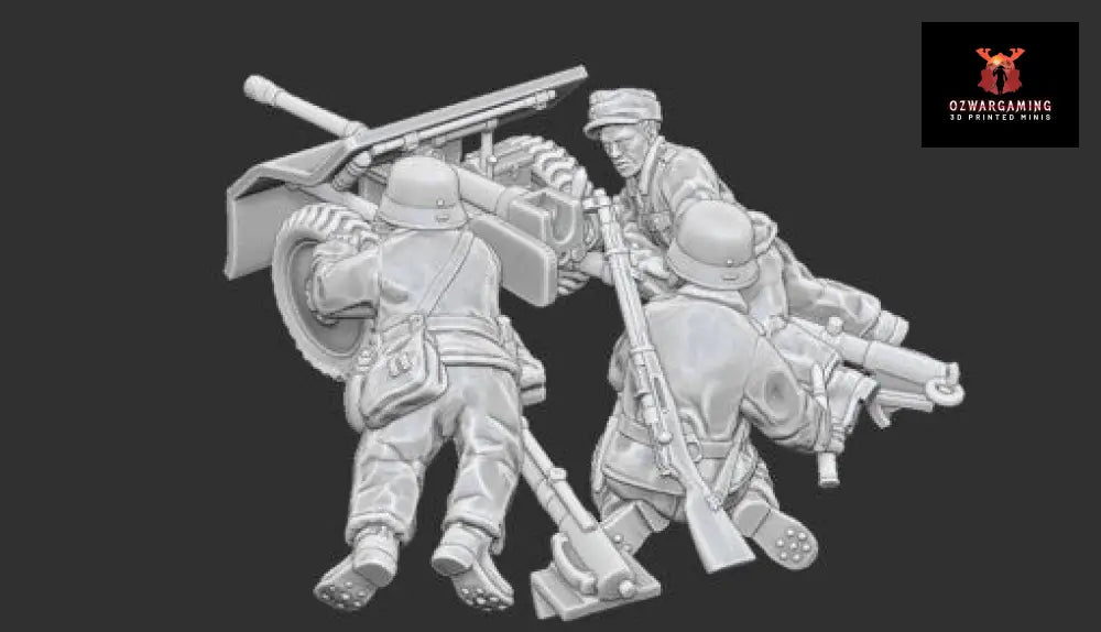 Summer Finnish Bofors ATG Team | Propylene Foliescu 28mm WW2 Wargaming Miniatures Role Playing Miniatures