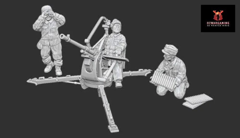 Summer Finnish Breda mod.35 Team | Propylene Foliescu 28mm WW2 Wargaming Miniatures Role Playing Miniatures