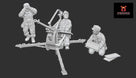 Summer Finnish Breda mod.35 Team | Propylene Foliescu 28mm WW2 Wargaming Miniatures Role Playing Miniatures