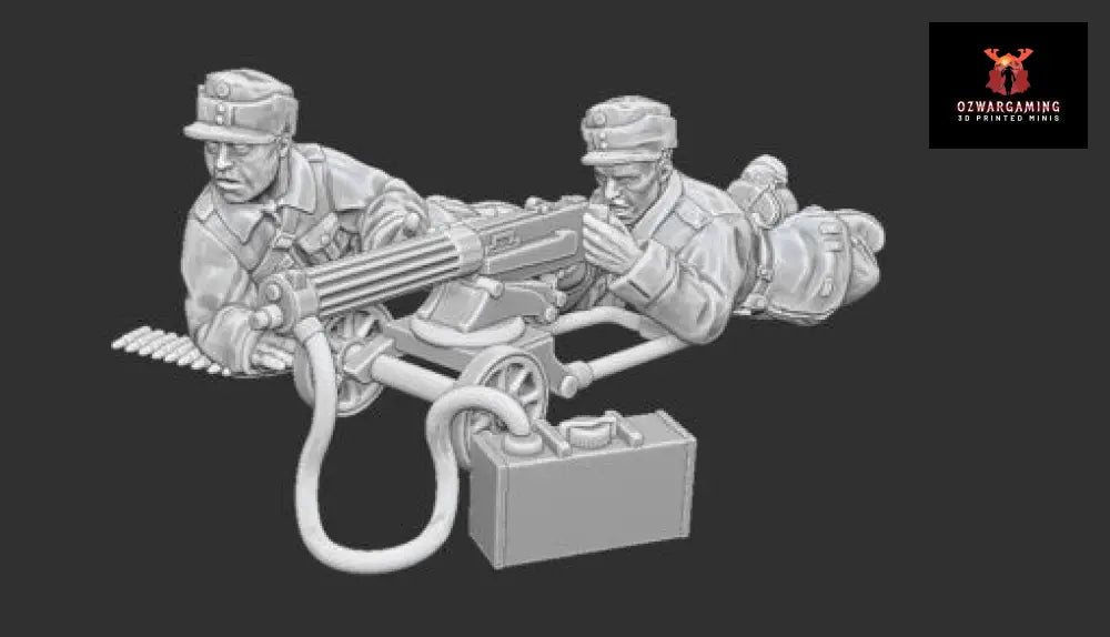 Summer Finnish Maxim MMG Team | Propylene Foliescu 28mm WW2 Wargaming Miniatures Role Playing Miniatures