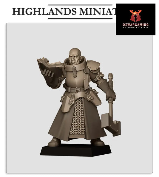 Sunland Battle Priest 1 | Highlands Miniatures 28/32mm Fantasy Wargaming Miniatures Role Playing Miniatures