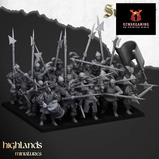 Sunland Halberds | Highlands Miniatures 28/32mm Fantasy Wargaming Miniatures Role Playing Miniatures