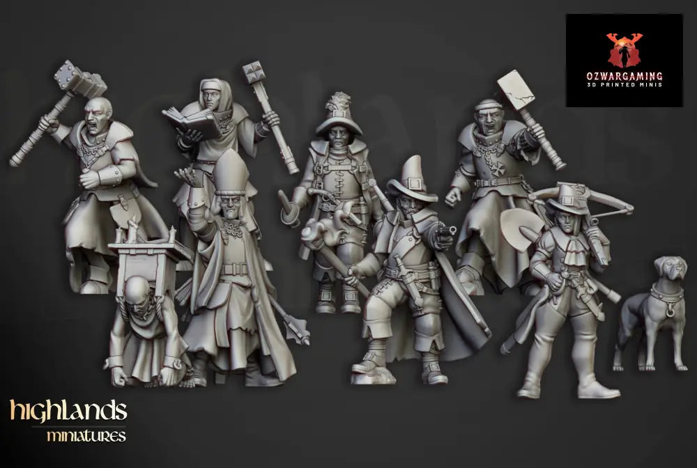 Sunland Inquisitorial Band | Highlands Miniatures 28/32mm Fantasy Wargaming Miniatures Role Playing Miniatures