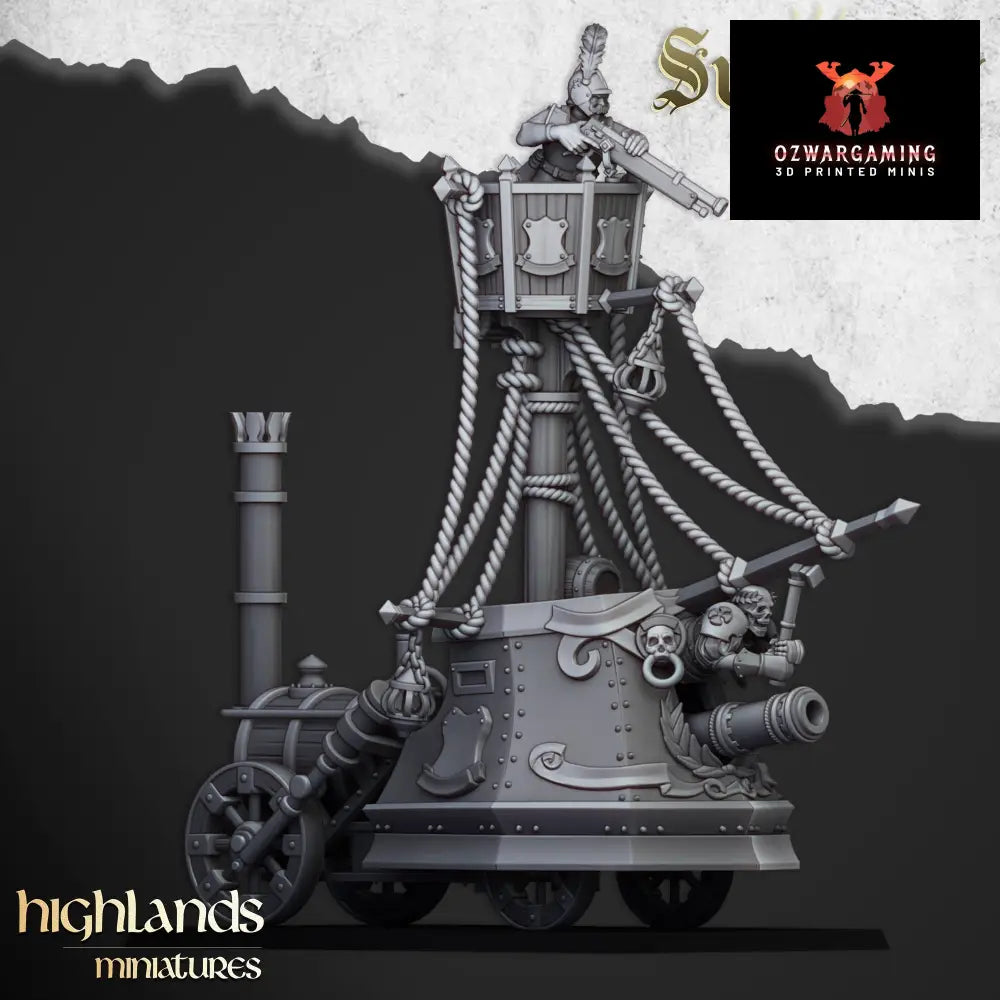 Sunland Ironclad Landship | Highlands Miniatures 28/32mm Fantasy Wargaming Miniatures Role Playing Miniatures
