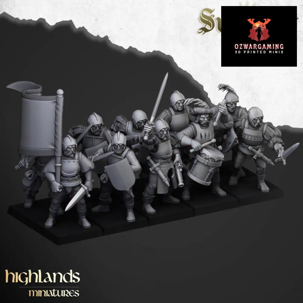Sunland Swordsmen | Highlands Miniatures 28/32mm Fantasy Wargaming Miniatures Role Playing Miniatures