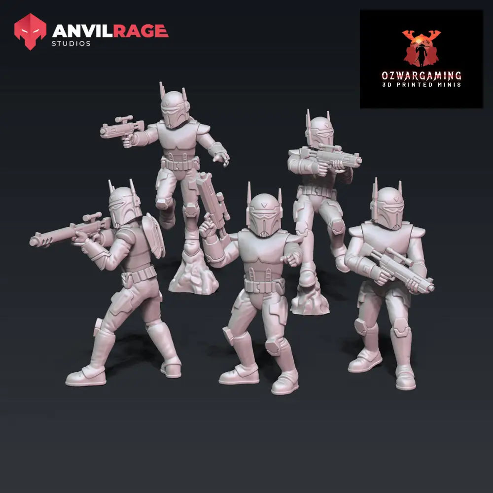 Super Commandos | Anvilrage Galactic SciFi Miniatures 32mm 1/47 Legion Scale Role Playing Miniatures