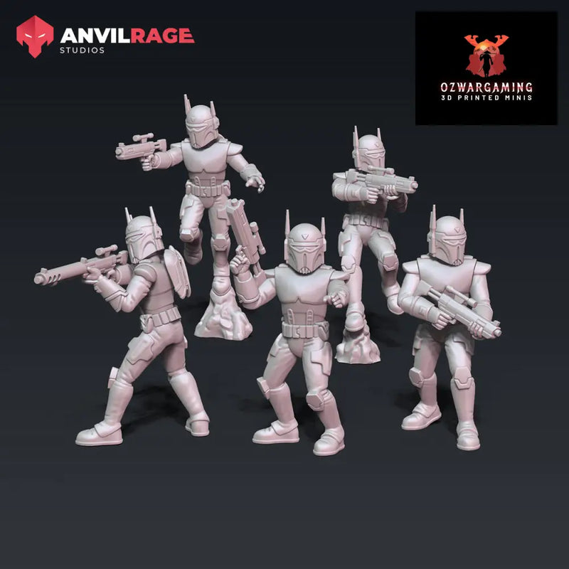 Super Commandos | Anvilrage Galactic SciFi Miniatures 32mm 1/47 Legion Scale Role Playing Miniatures