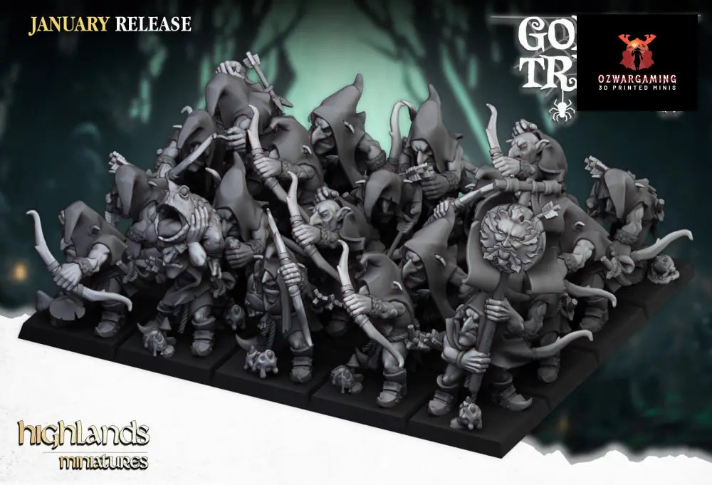 Swamp Goblins Bowmen | Highlands Miniatures 28/32mm Fantasy Wargaming Miniatures Role Playing Miniatures