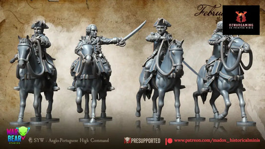 SYW / 7YW Anglo-Portuguese High Command | Warbear Studios 28mm Historical Wargaming Miniatures Role Playing Miniatures