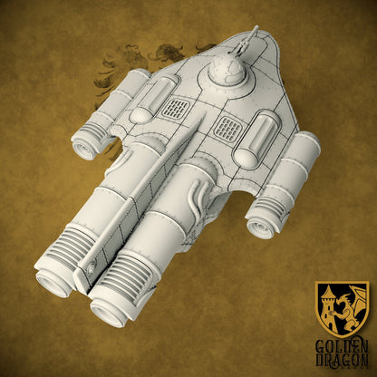 Holy Roman Empire Ritter Class Sturmzeppelin | Golden Dragon Games Weird WW2 Role Playing Miniatures
