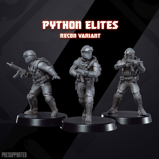 Yo Joe! Unit: Python Elites | Skullforge Studios 32mm Wargaming Miniatures Role Playing Miniatures