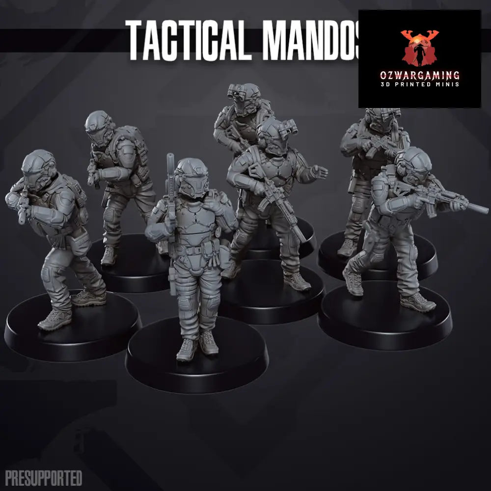 Tactical Mandos | Skullforge Studios 32mm Wargaming Miniatures Role Playing Miniatures