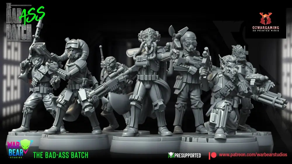The Bad-Ass Batch | Warbear Studios 28mm SciFi Wargaming Miniatures Role Playing Miniatures