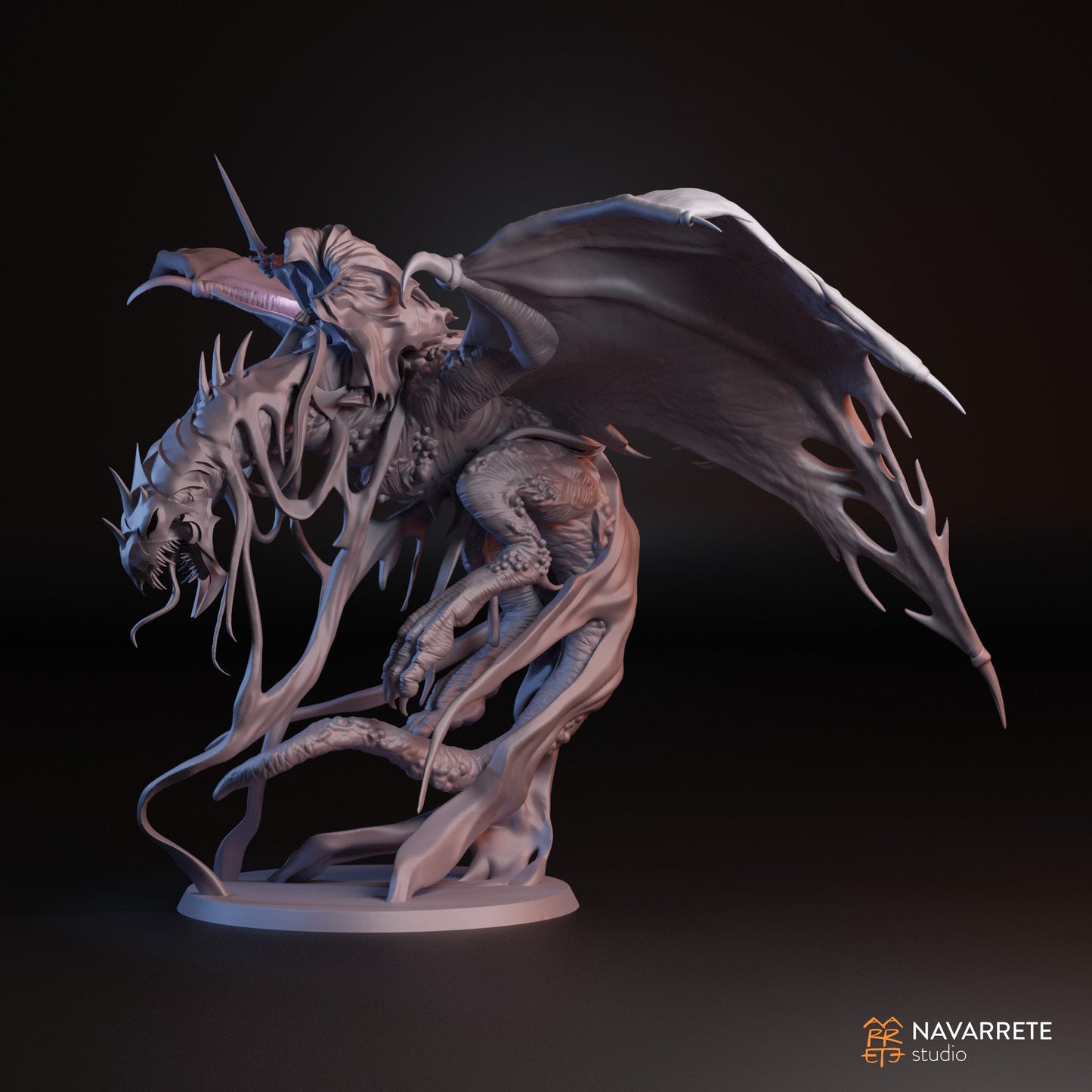 The Corrupted on Winged Beast | Navarrete Studios 25mm Fantasy Wargaming Miniatures
